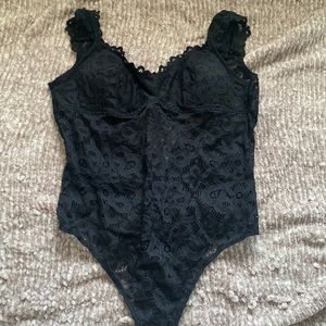 Black lace Hollister bodysuit